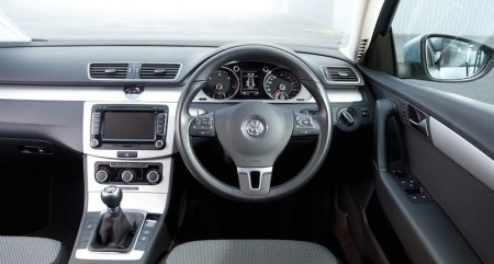 Clean and practical layout of Passat controls