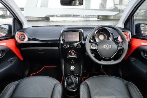 Toyota Aygo front interior RHD