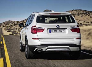 BMW X3 rear action