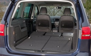 VW has very roomy loadspace, particularly with all rear seats folded