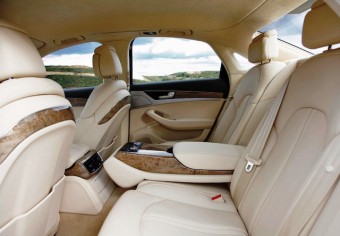 Audi A8 rear interior