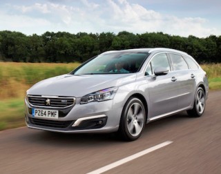 Peugeot revised 508 SW BlueHDi side front action