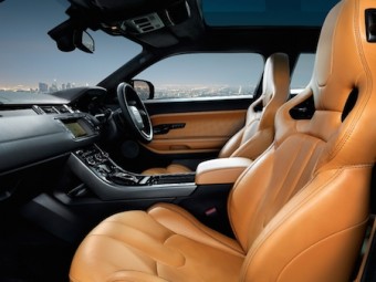 Range Rover Evoque front interior