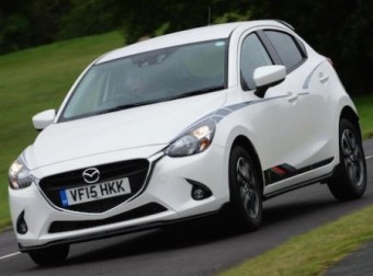 Mazda2 Black Edition action front