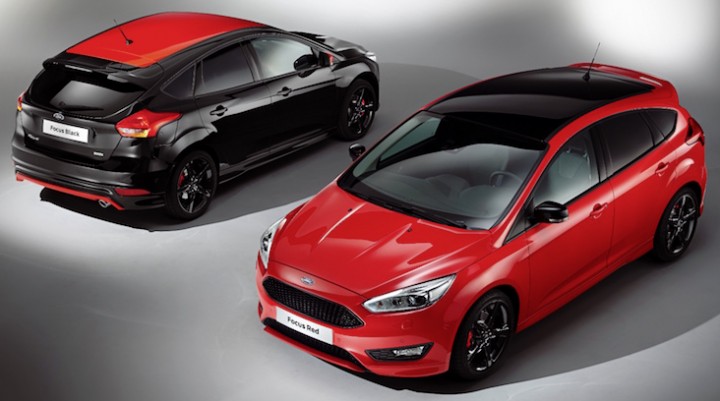 Stunning red and black editions Ford Focus S