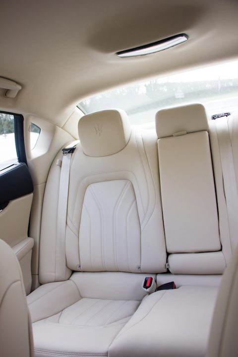 Maserati QP rear seats