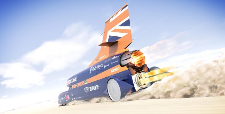 Supersonic car must wait for paint to dry