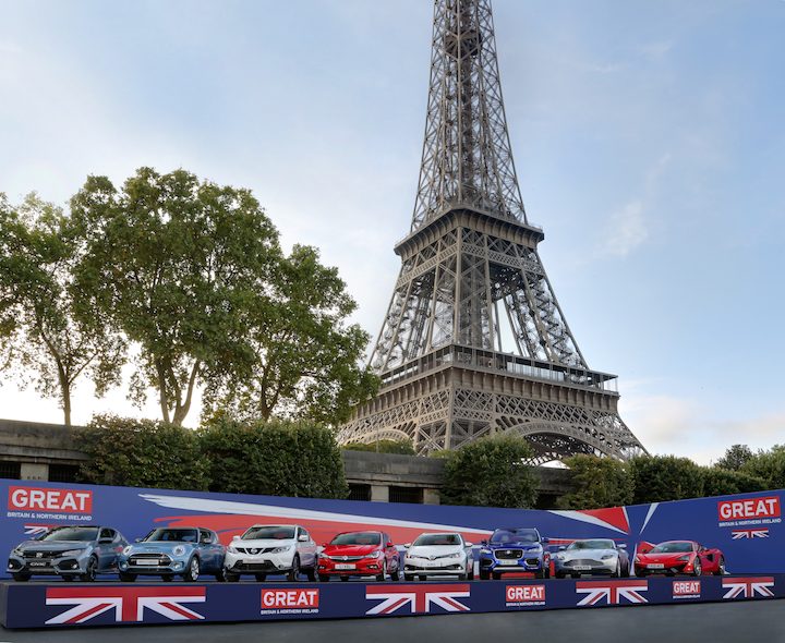British flair in the shadow of Eiffel Tower
