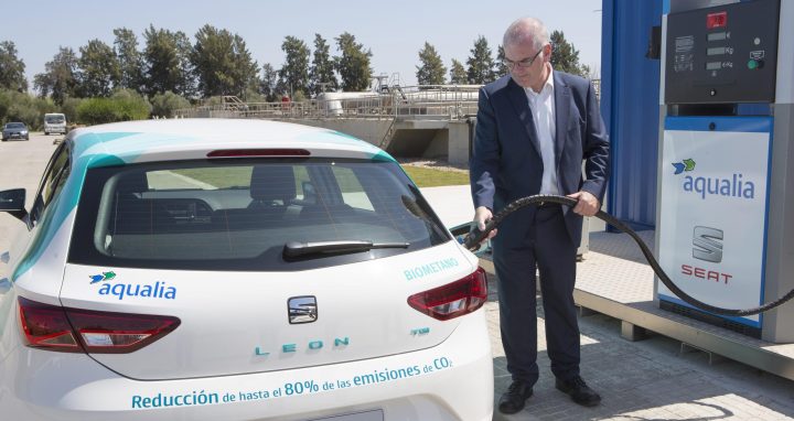 SEAT test car running on waste water by-product