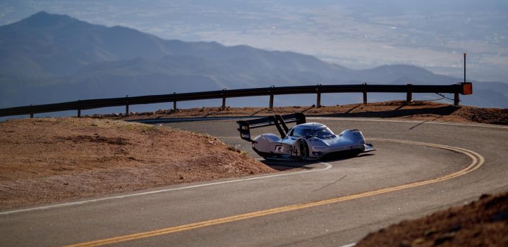 Pikes Peak VW record, from above