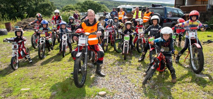 Welsh Youth Trials riders competing at Neath