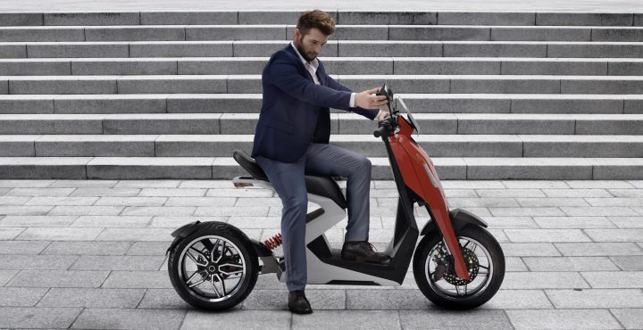 Electric scooter debut
