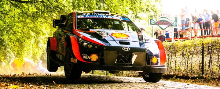 Tänak chased by Evans to slender Ypres WRC victory