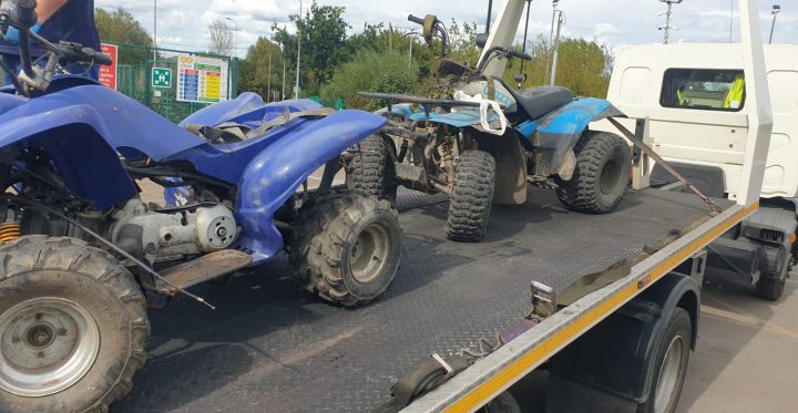 Off-road vehicles seized by Welsh police