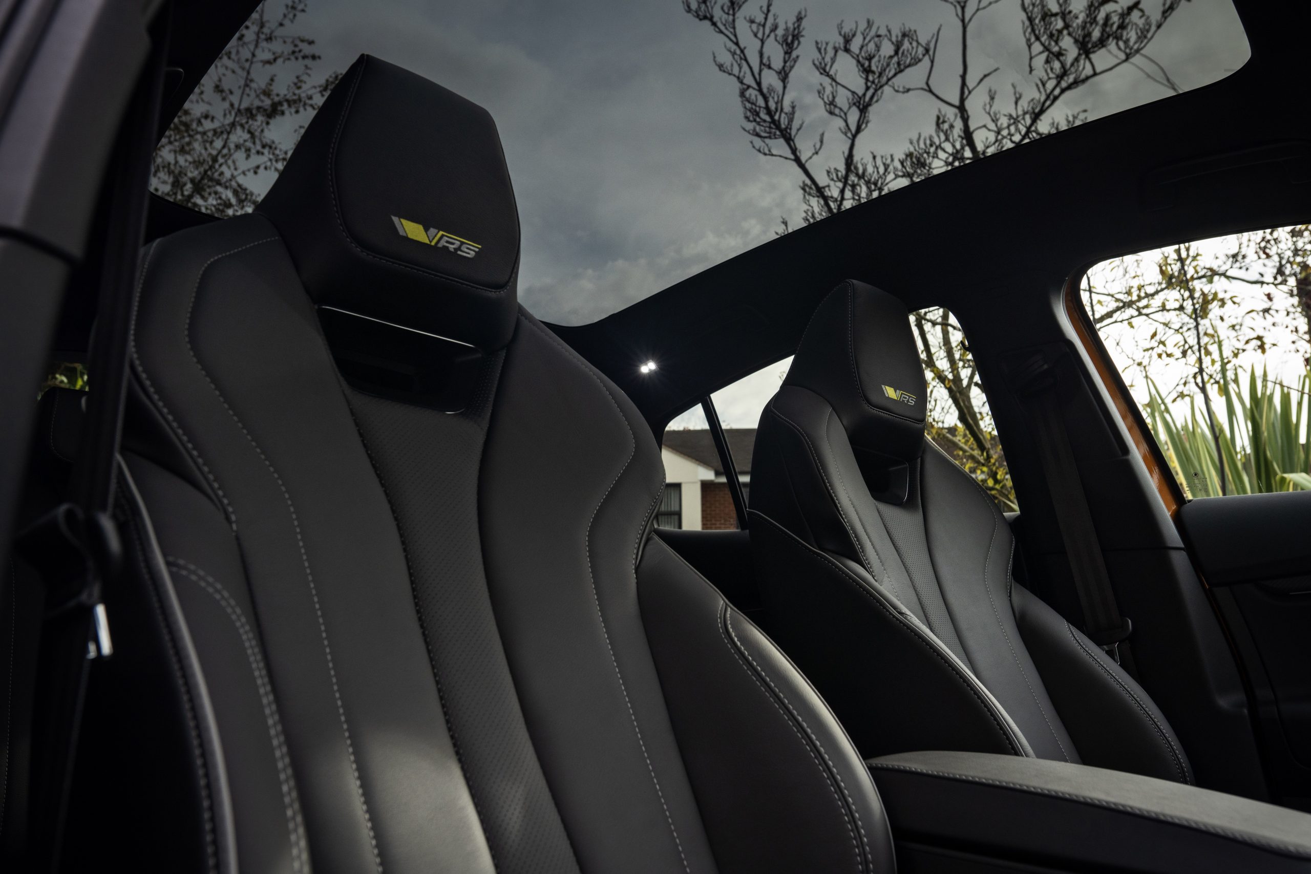 Skoda Enyaq Coupe vRS ev int frontseats and sunroof Wheels Within Wales