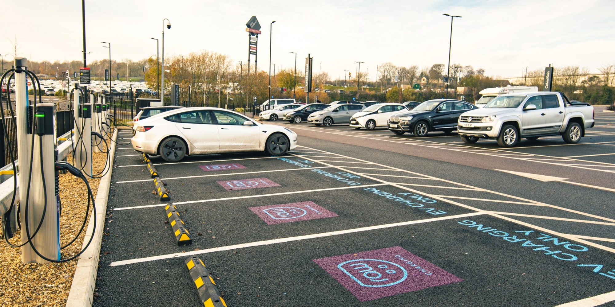 EV deserts on UK motorways and main roads