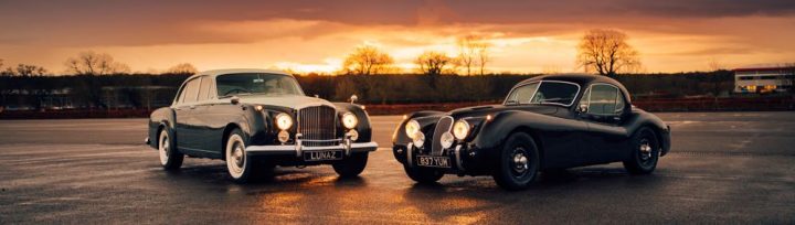 Bentley S3 and Jaguar XK by Lunez