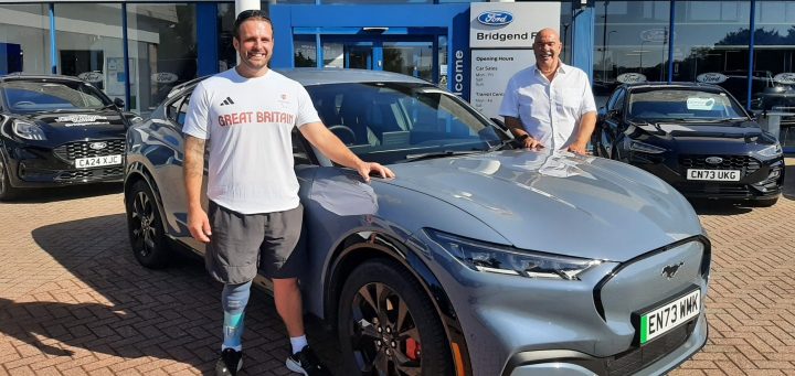 Ford Mustang Mach-E is gold for Welsh medalist