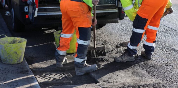 Welsh potholes getting plugged